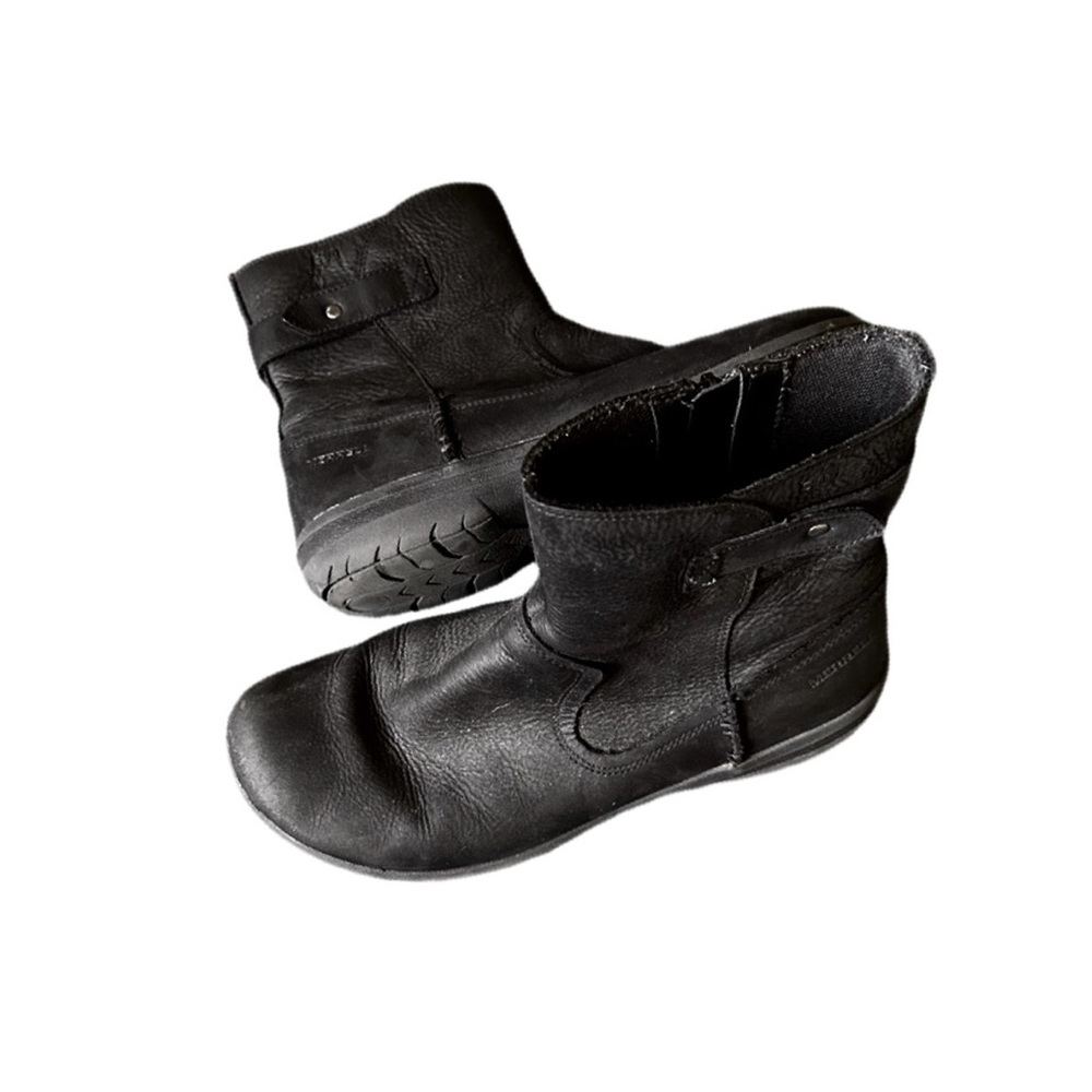 Merrell Black Leather Ankle Boots